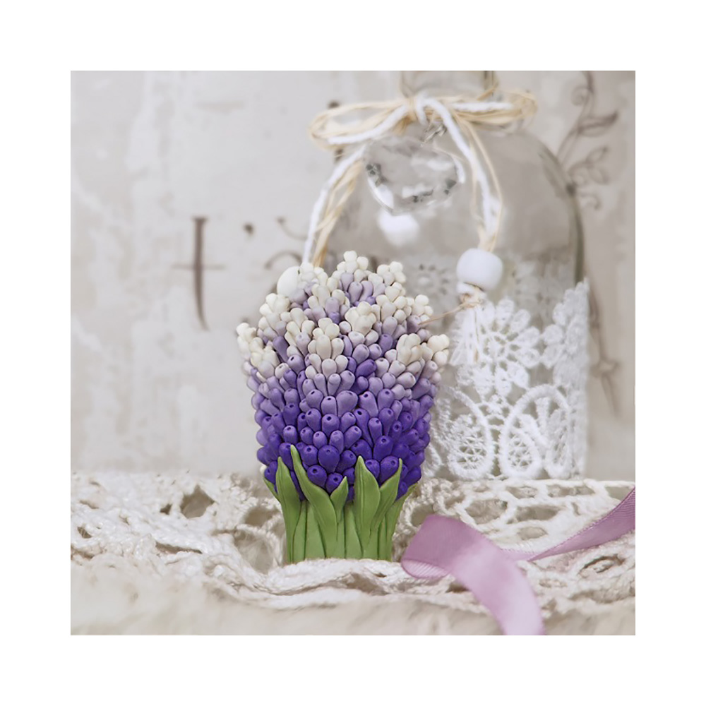 1068 Форма для мыла №09 силикон "Лаванда французская" Арт. Выдумщики 