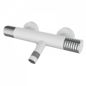 75210751 PREMIUM Белый Термостатический ванна-душ Белый-Хром GRB MIXERS