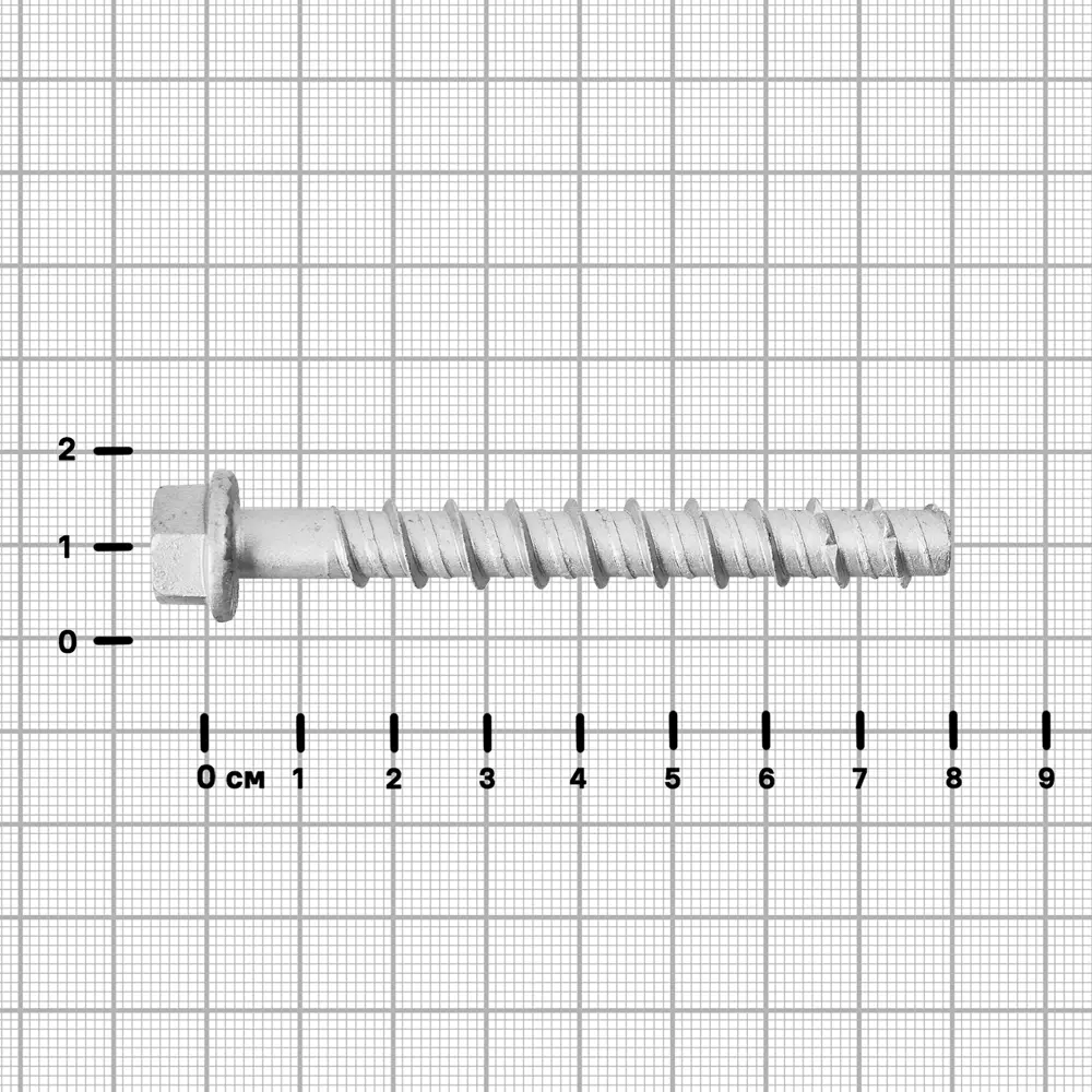 Анкер-шуруп Sormat для бетона 8×80 мм с шестигранной головкой 89362245 STLM-1529722 - Вид №2