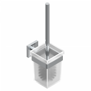D12-4722 Стакан стеклянный настенный и щётка для унитаза Thg-paris Trendy family Хром