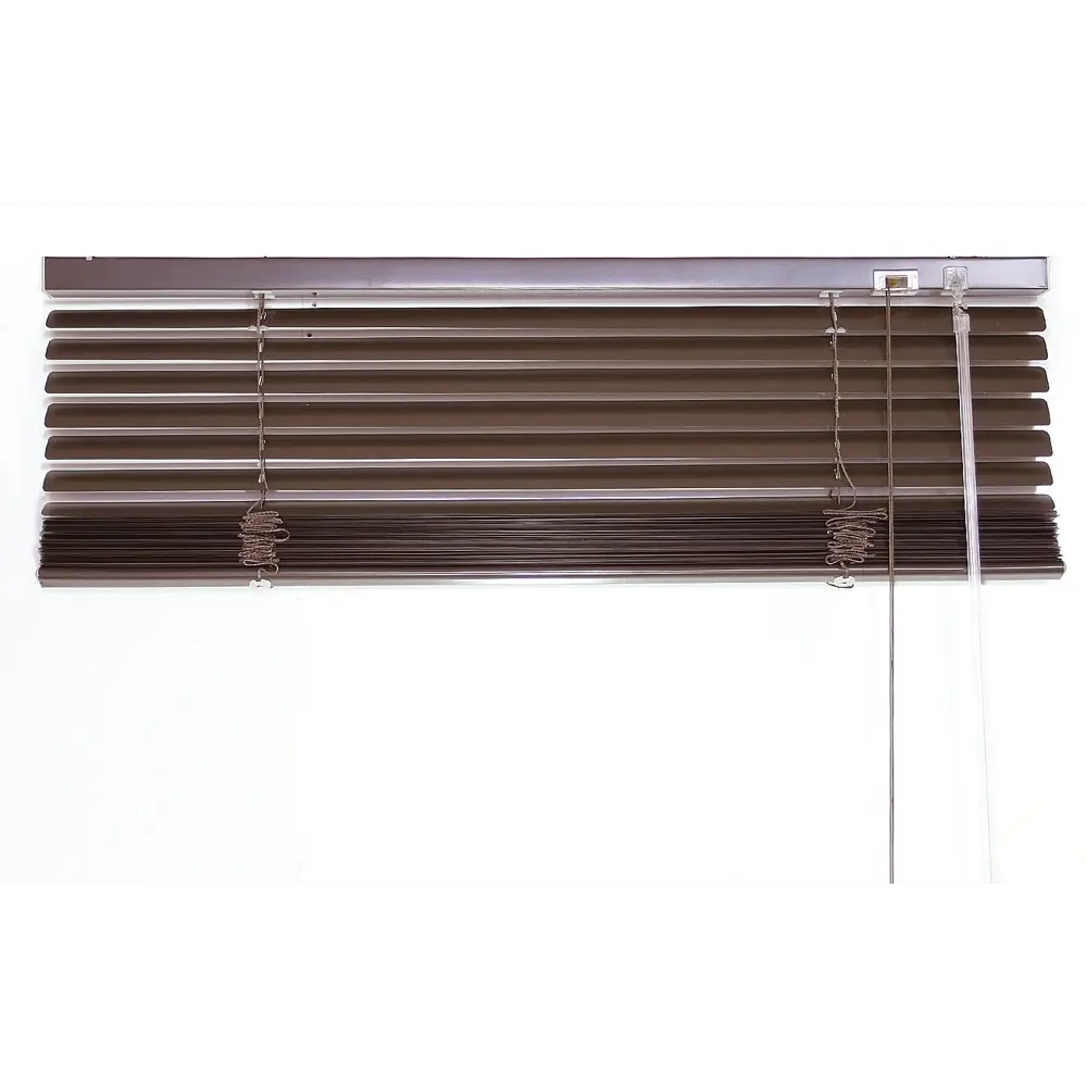 Жалюзи горизонтальные, 100х160 см, алюминий, цвет шоколадный Santreyd STLM-2076405