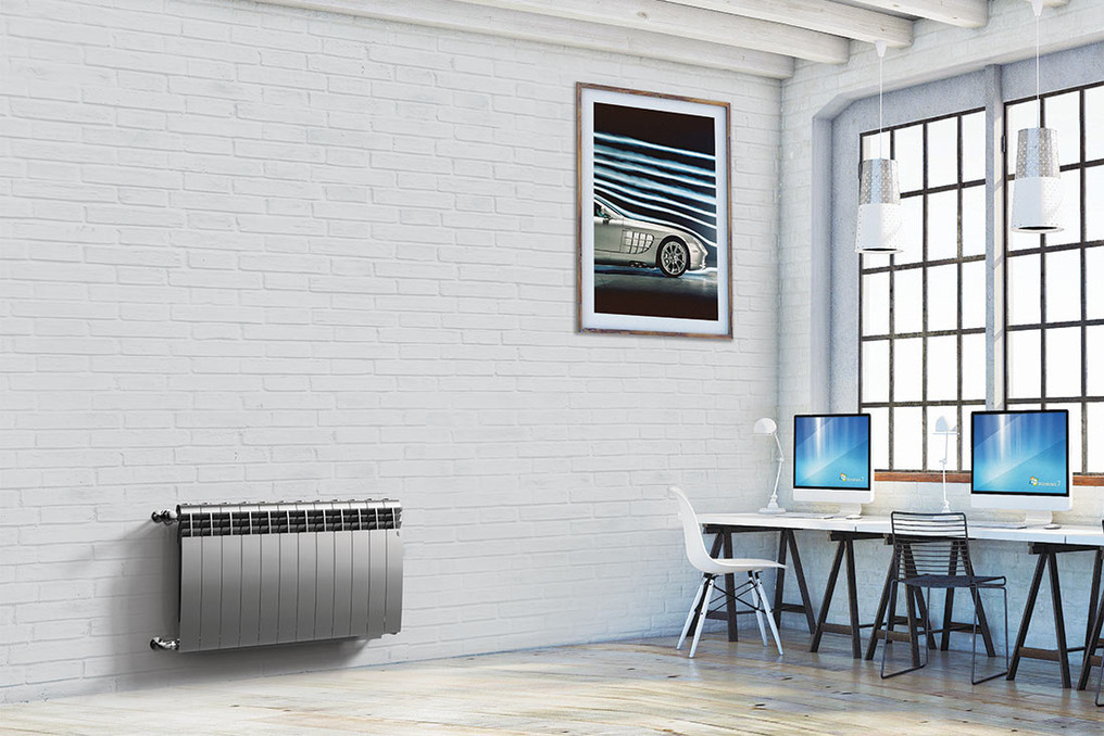 Радиатор биметаллический Royal Thermo Biliner Silver Satin 500 (серебристый)  - 4 секции sun-id-646028 - Вид №2