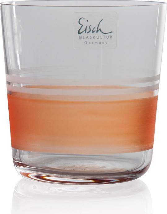 10564383 Eisch Бокал для воды 350мл "Цветной танец" (оранжевый) Хрусталь 