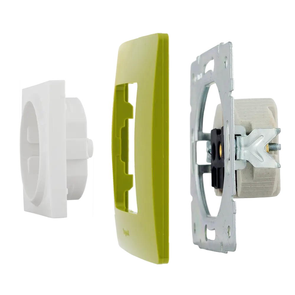 Рамка для розеток и выключателей Legrand Etika 1 пост, цвет зеленый папоротник STLM-2192409 - Вид №3