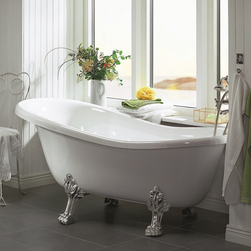 1445132 Королевская Ванна 1570 Хром Hafa  Белый 