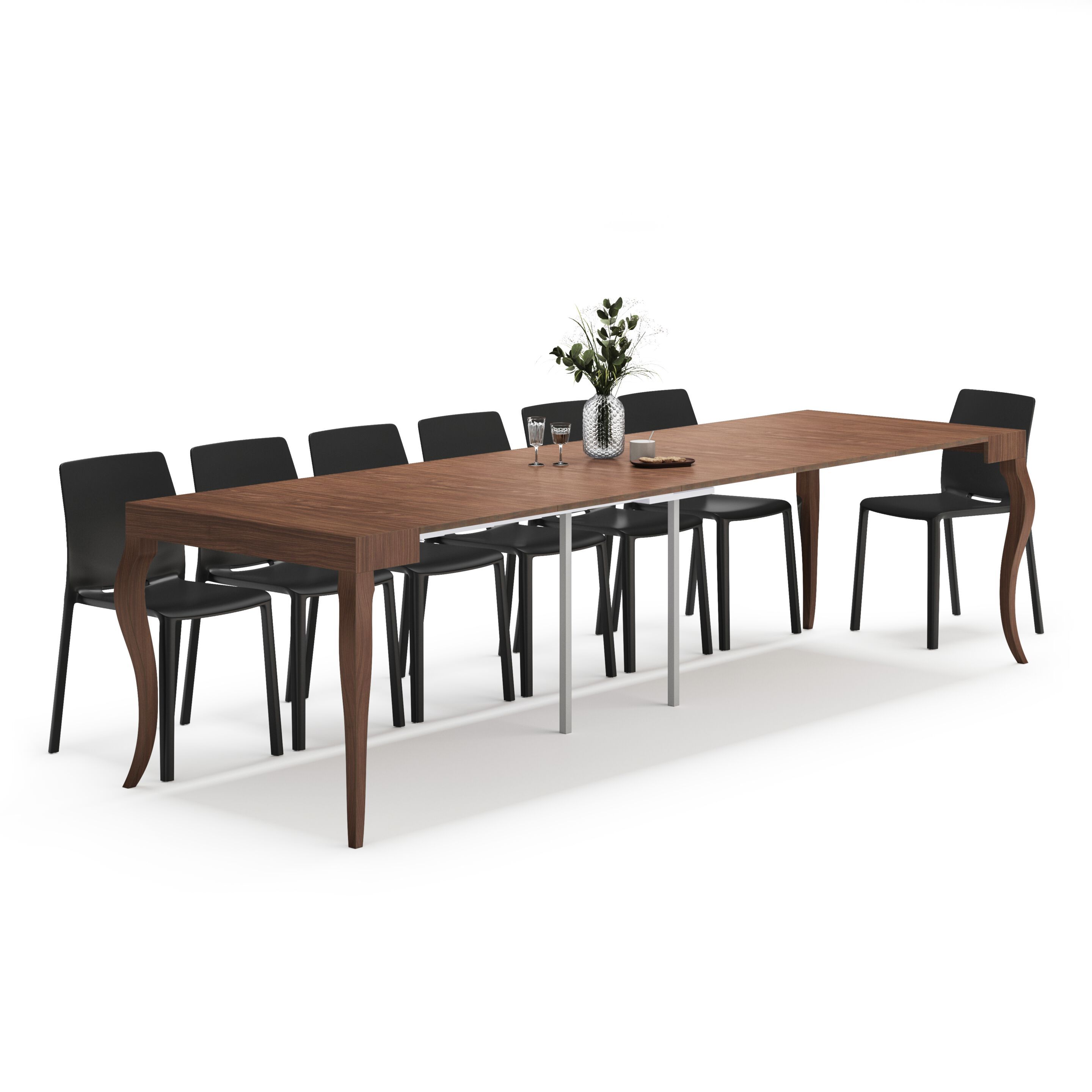 Выдвижная прямоугольная консоль из меламинированного дерева Mobili Fiver классический ARCH-00015199