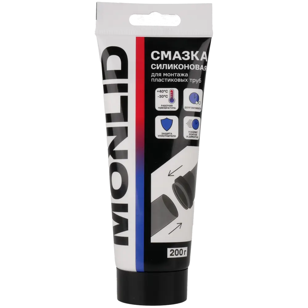 Смазка силиконовая MONLID для канализационных труб 200 г STLM-2050690