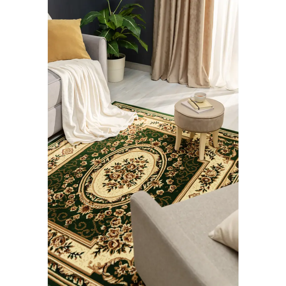 Ковер полипропилен Лагуна 5444Y 60x110 см цвет зеленый MERINOS STLM-2036458 - Вид №4