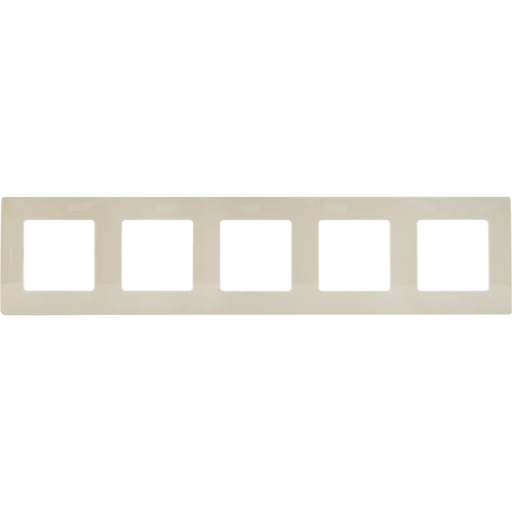 Рамка для розеток и выключателей Legrand Etika 5 постов, цвет светлая галька STLM-2116420