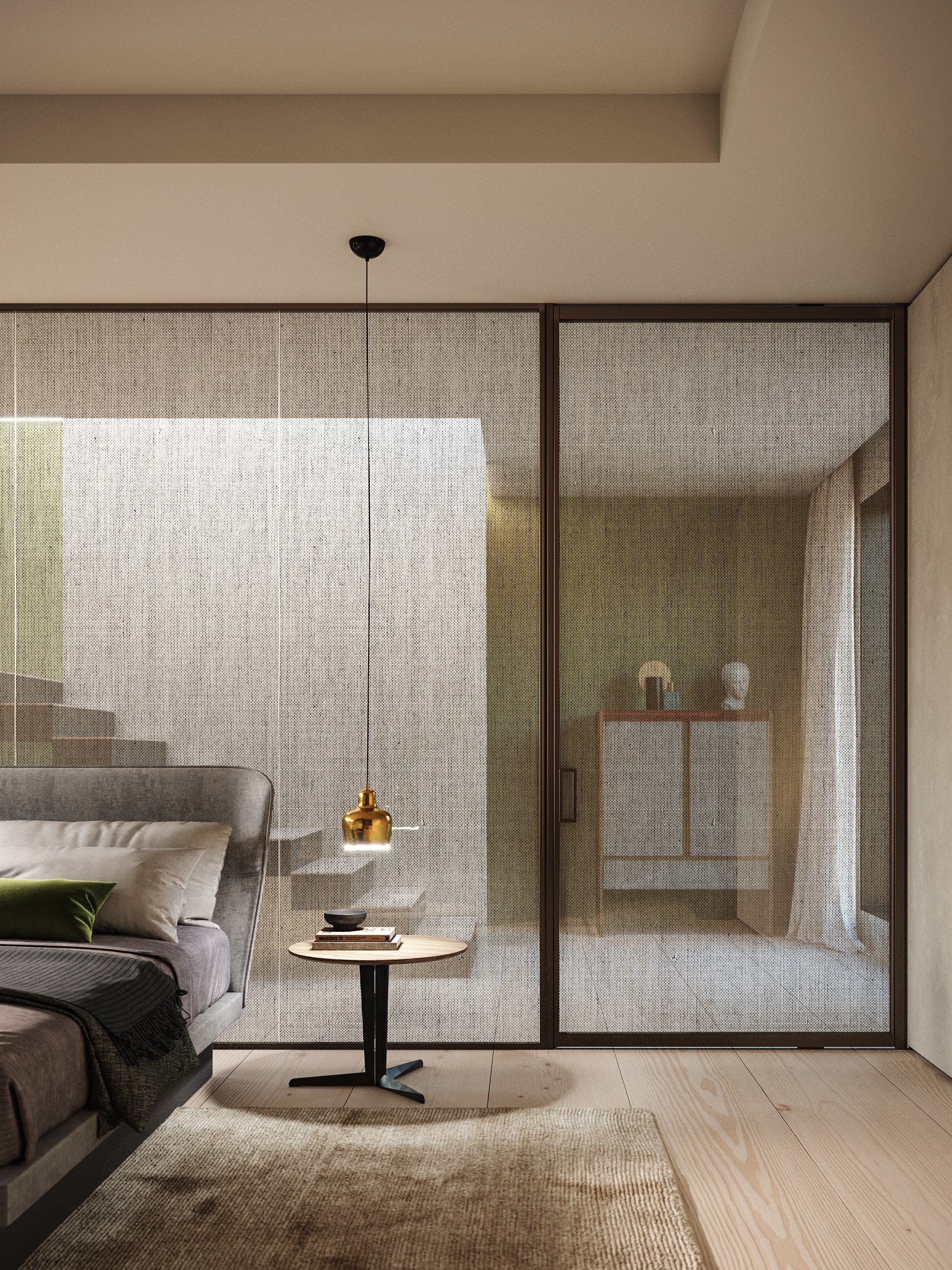 Стеклянная висячая дверь HenryGlass MANHATTAN ARCH-00102599 - Вид №3