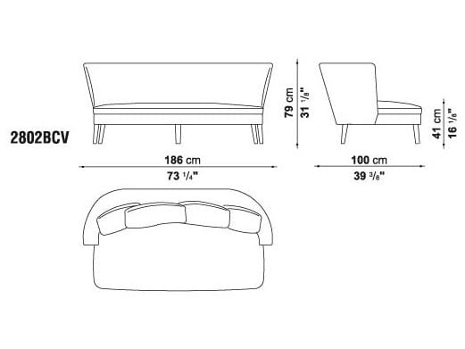 2-местный диван Maxalto ARCH-00082992 - Вид №5