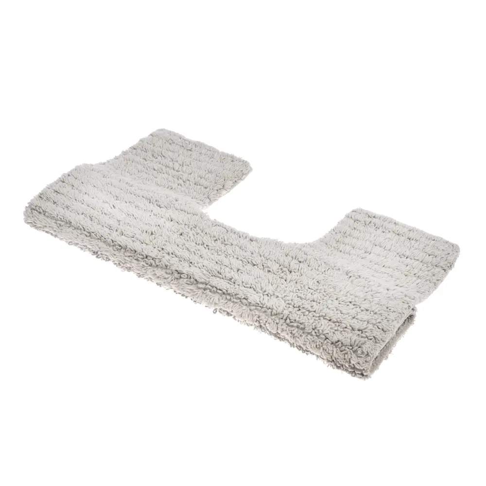 Коврик для туалета Willow Gray 45x45 см хлопок цвет серый LEMER STLM-2044212 - Вид №2