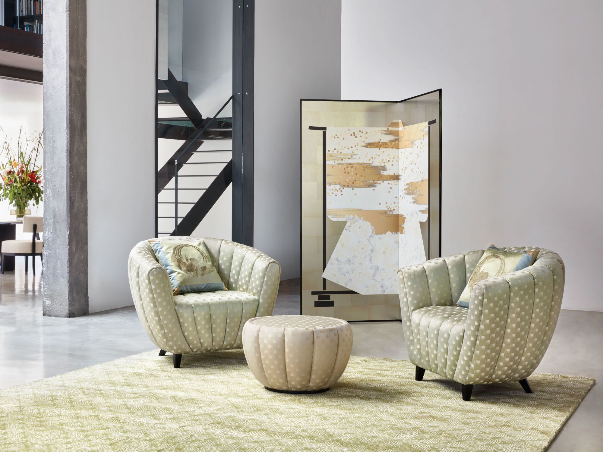 Тканевое кресло с подлокотниками K-3 CASSANDRE ARCH-00057830 - Вид №1