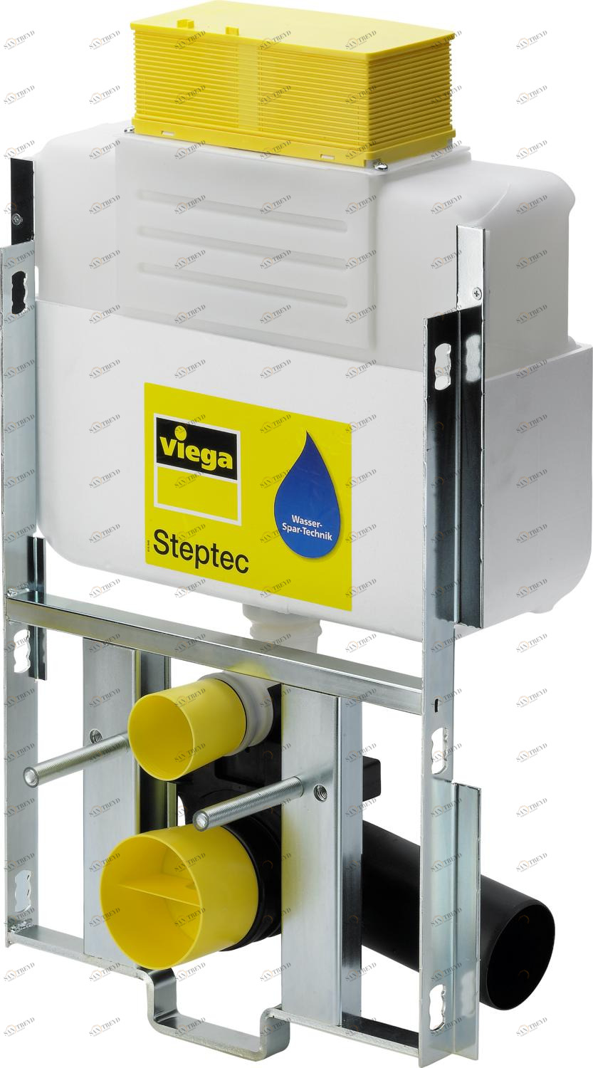 Системная техника  Steptec  Элементы для унитазов, модули для унитазов  Сверху VIEGA 656 126 1) Модель 8437.3 Santreyd 