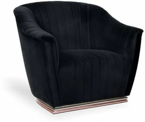 KOKET Мягкое бархатное кресло с подлокотниками Mia