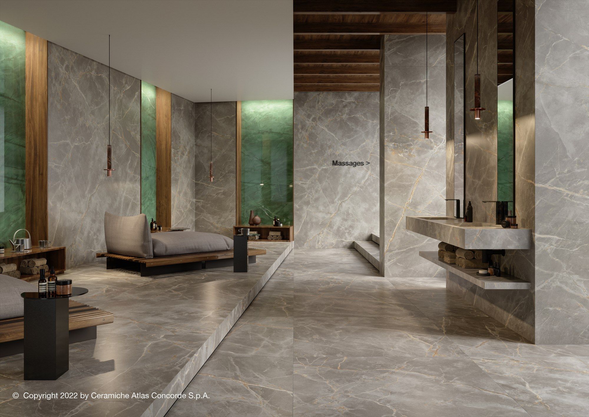 Пол / керамогранит с мраморным эффектом Atlas Concorde Marvel X ARCH-00046057 - Вид №11