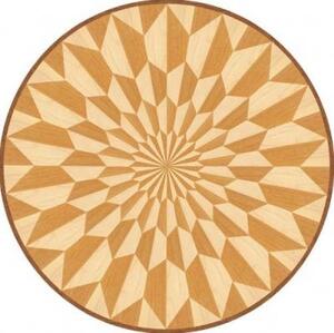 Художественный паркет Da Vinci Розетка 26-209 Дуб Селект (Гладкая) х1000диаметр мм.