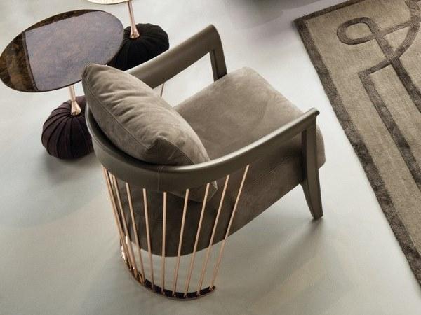 Longhi Кожаное кресло с подлокотниками Loveluxe 2018 – illusion collection X 689 - Вид №4