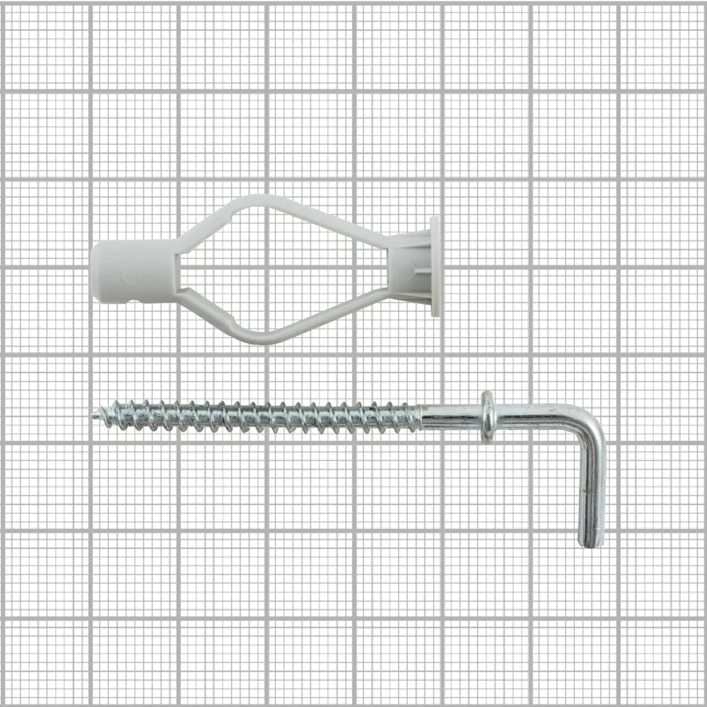Дюбель-крюк для гипсокартона 8x40 мм, нейлон/сталь, 4 шт. 82799665 STLM-2195131 Santreyd  - Вид №3