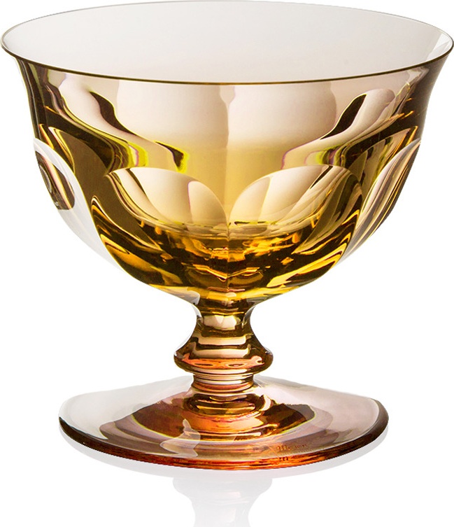 10677830 Moser Набор креманок Moser Леди Гамильтон 380мл, аквамарин/топаз, 2шт Хрусталь бессвинцовый 