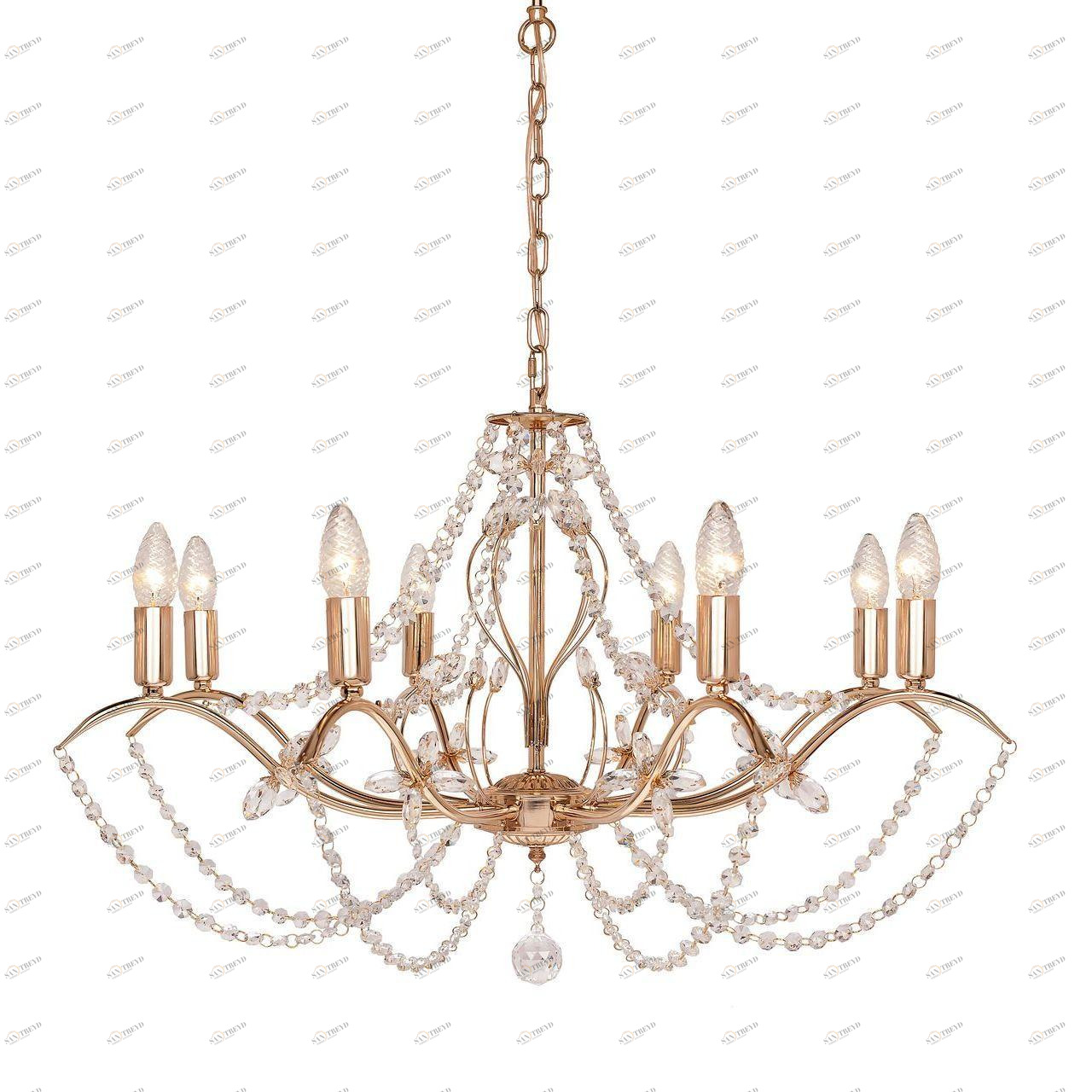 Подвесная люстра Silver Light Antoinette 726.58.8 SILVER LIGHT ANTOINETTE 185979 Золотой