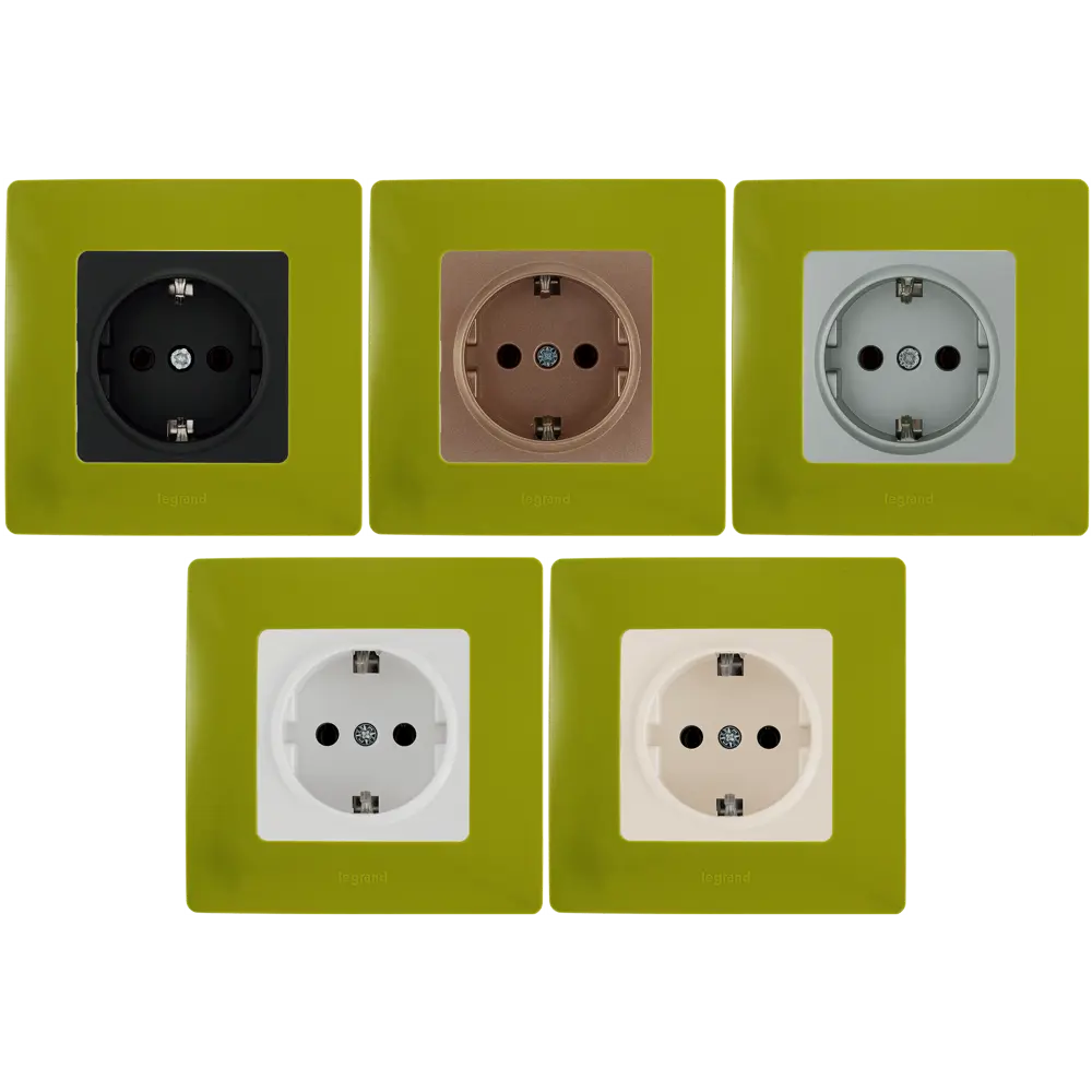 Рамка для розеток и выключателей Legrand Etika 1 пост, цвет зеленый папоротник STLM-2192409 - Вид №2