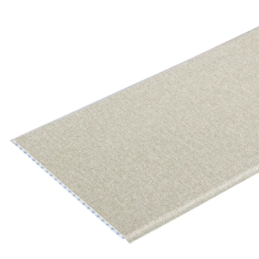 Панель ПВХ «Лён» 8x250x2700 мм, цвет фисташковый Santreyd STLM-2035542 - Вид №1