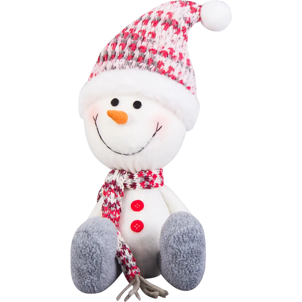 Декоративная фигура «Снеговик в шапке и шарфе», 20 см Santreyd STLM-2114279 - Вид №1