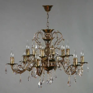 Подвесная люстра Ambiente Alicante 8888/6+6 PB Tear drop бронза AMBIENTE ДИЗАЙНЕРСКИЕ, ALICANTE 188208 Бронза