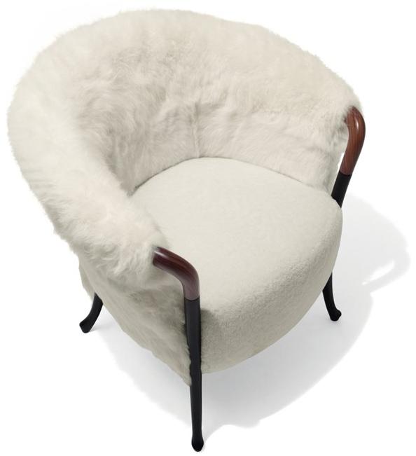 Giorgetti Меховое кресло с подлокотниками Progetti sun-id-1469229 - Вид №2