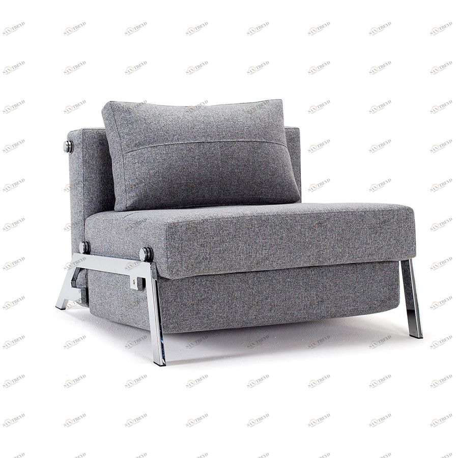 Кресло Cubed 90 с подушкой и хромированными ножками, гранит Innovation Living CUBEDCH1