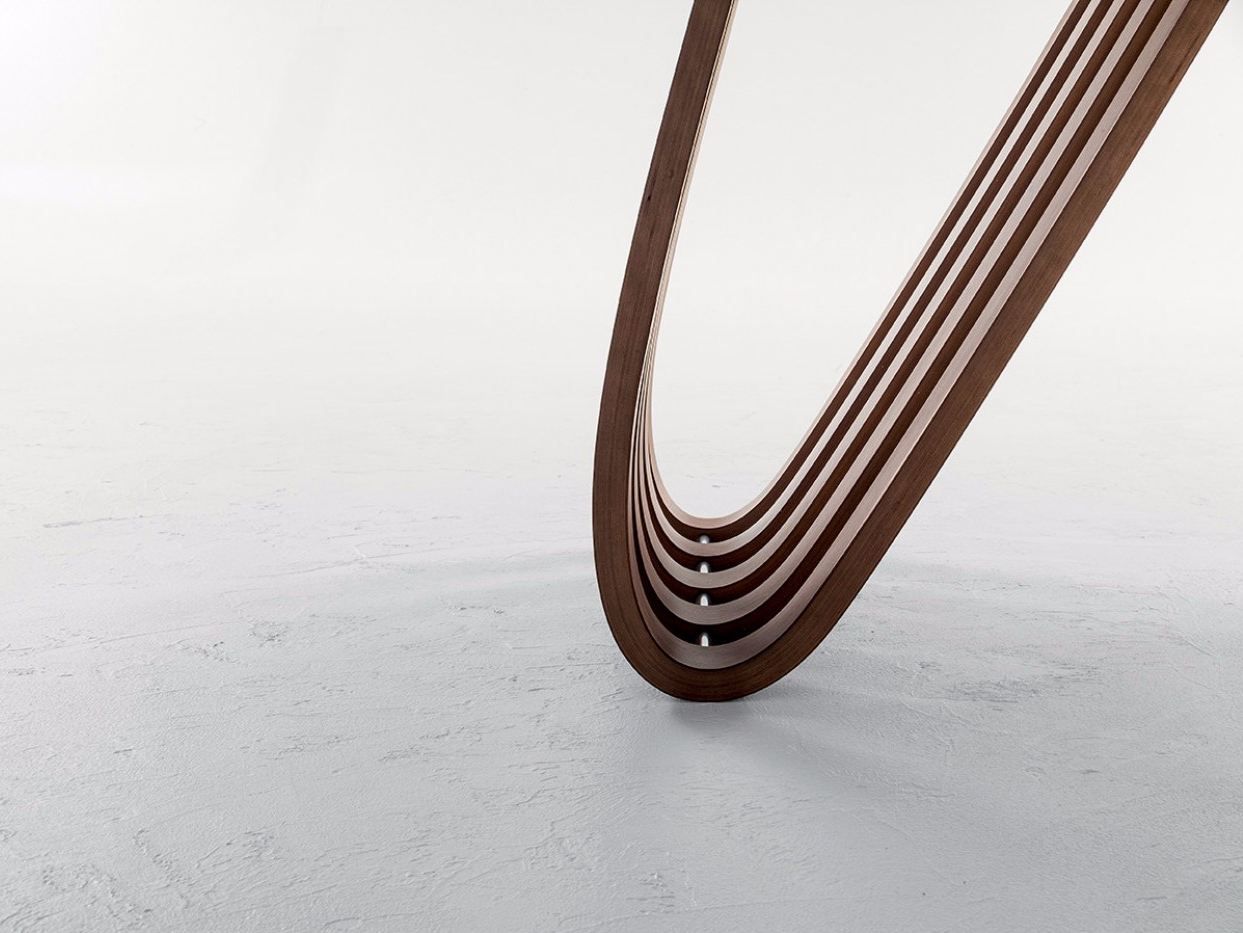 Прямоугольный стол для гостиной из дерева и стекла Tonin Casa Арфа ARCH-00045668 - Вид №3