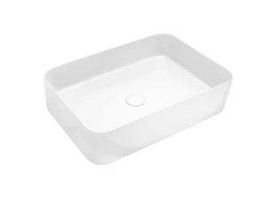 Керамическая столешница прямоугольная раковина