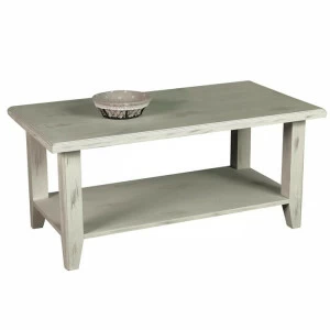 Журнальный столик белый состаренный 100 см Solea VAVI SOLEA 132571 Белый