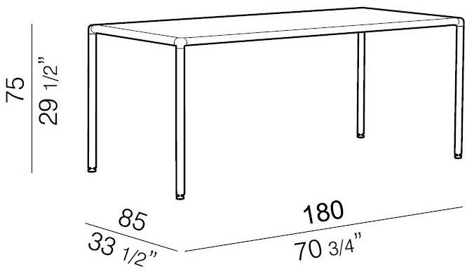 REXITE Прямоугольный стол из хрусталя sun-id-1351376 - Вид №3