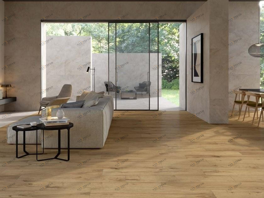 MARAZZI Антибактериальная плитка для стен / пола из керамогранита с имитацией дерева Alba sun-id-1390692