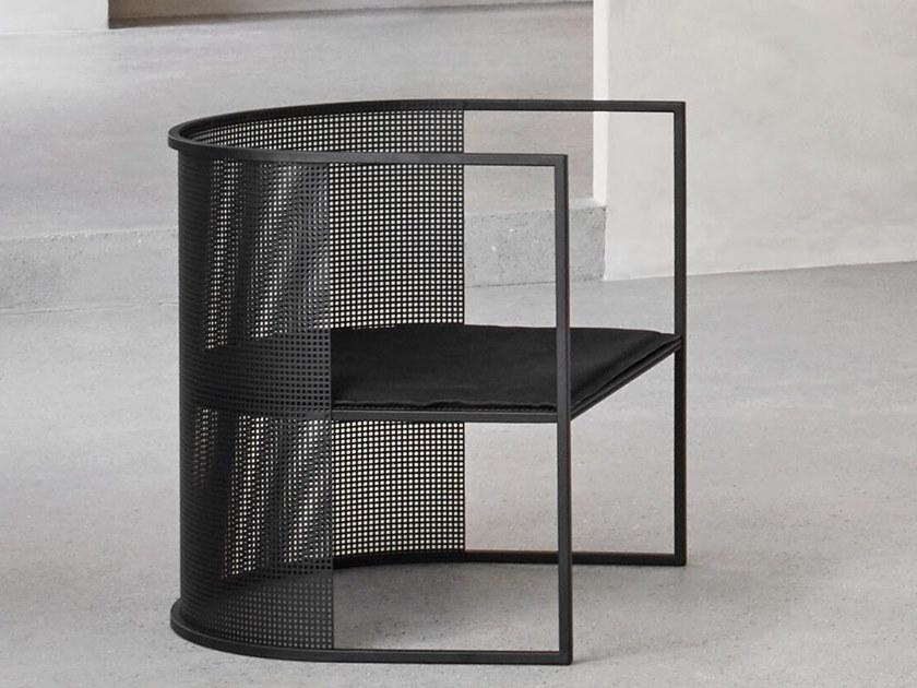 Kristina Dam Studio Кресло из стали с порошковым покрытием с подлокотниками sun-id-1503468 - Вид №4