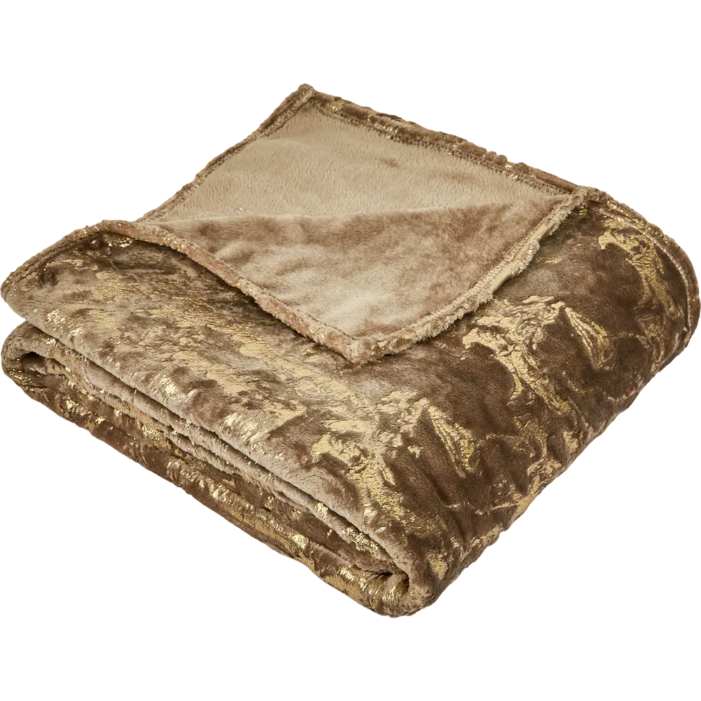 Плед Adam 150x200 см фланель цвет коричневый Ardenza Подиум STLM-2003495