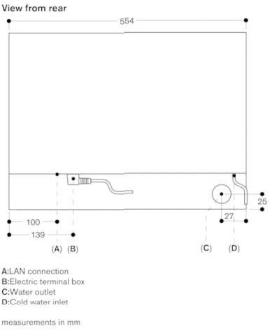 Gaggenau Комбинированная стеклянная печь Serie 200 Bsp260101  - Вид №3