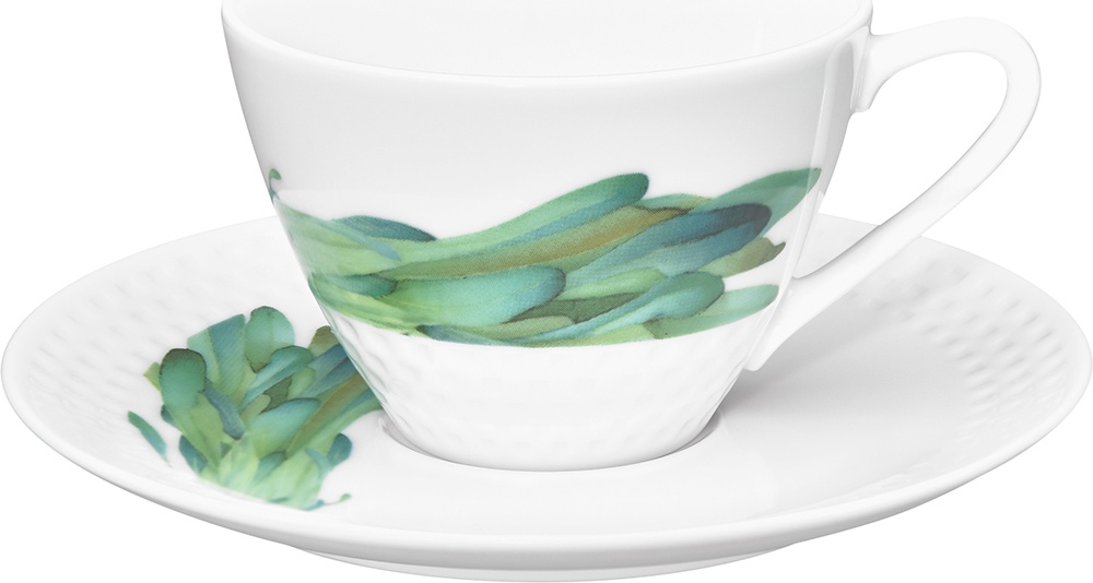 10613967 Noritake Чашка чайная с блюдцем Noritake "Овощной букет.Горчица" 210мл Фарфор 