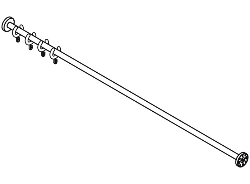 900.34.40240 Карниз HEWI USA Produkte  - Вид №2