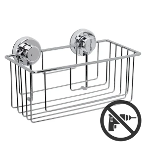 Полка для ванной комнаты Sensea «Simply Lock» на присоске металл