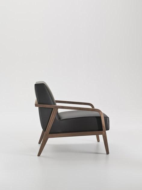 i 4 Mariani Мягкое кожаное кресло с подлокотниками Woody sun-id-1377871 - Вид №7