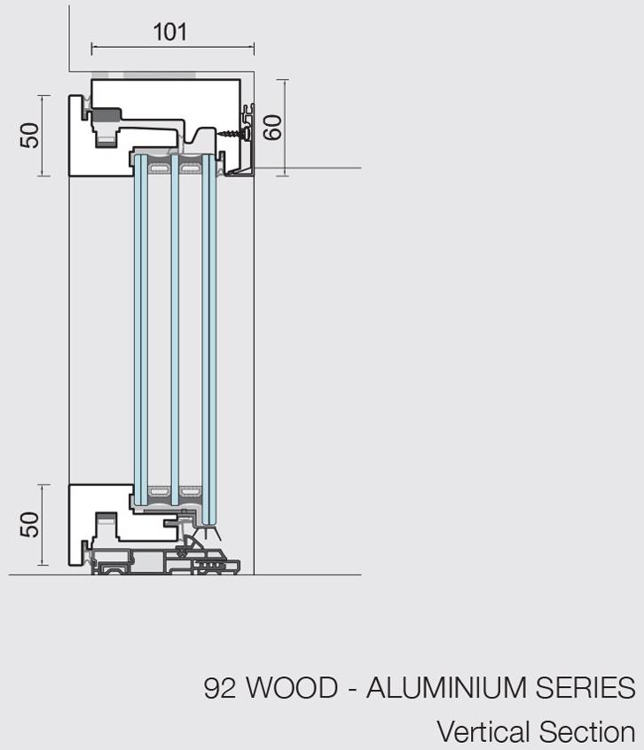 CARMINATI SERRAMENTI Распашное окно из дерева с двойным остеклением Skyline system sun-id-1428125 - Вид №15