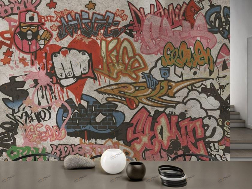 GLAMORA Виниловые обои с эффектом стены Slang sun-id-1469281