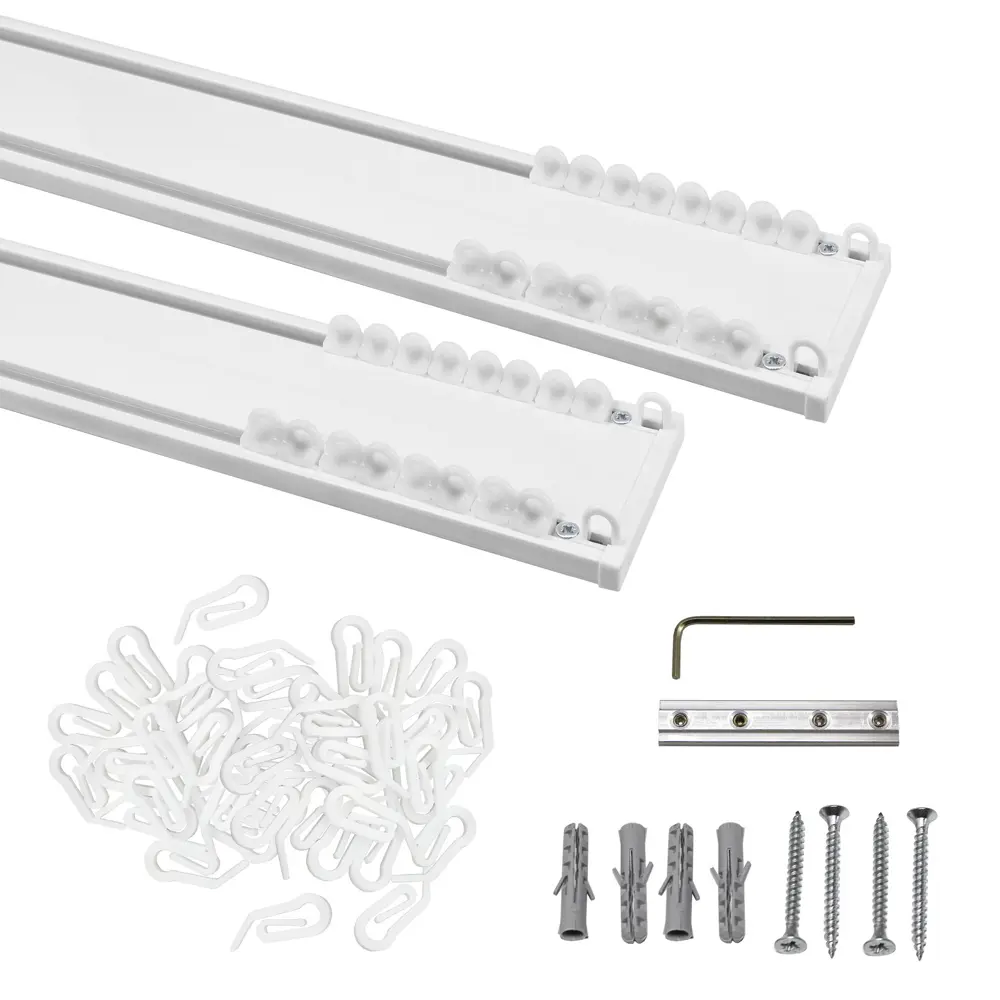 Шинный карниз в наборе двухрядный KREAFORTA Pro 360 см алюминий STLM-2018875 - Вид №2