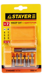 Набор бит STAYER 26082-H7 1065161