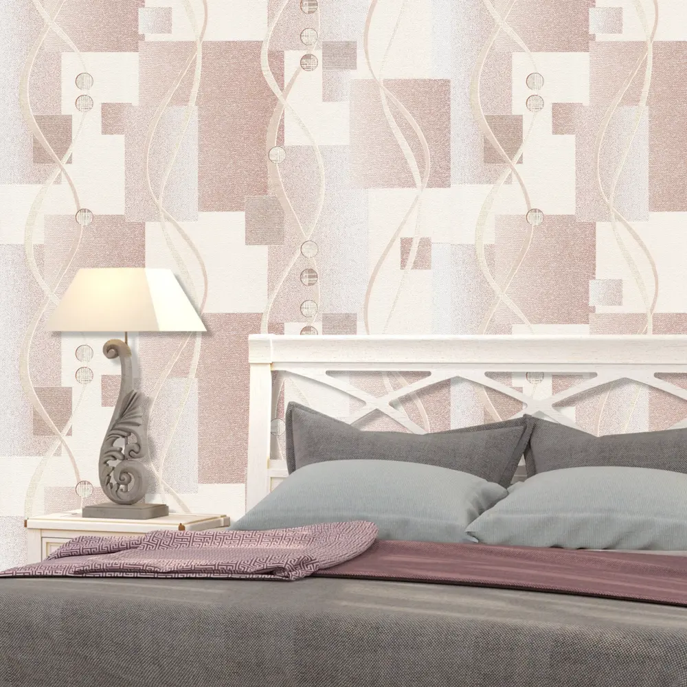 Обои флизелиновые Волны бежевые 1.06 м 0407-5 Santreyd STLM-2055107 - Вид №2