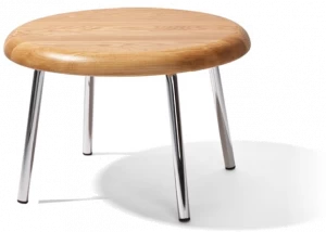 Richard Lampert Круглый журнальный столик из стали и дерева Tom