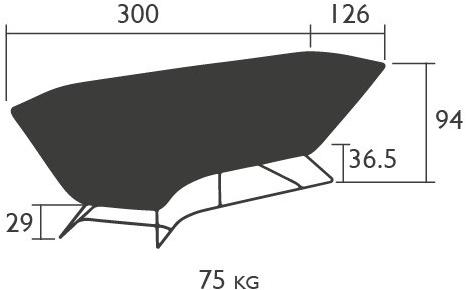 Fermob 3-х местный угловой тканевый садовый диван Ultrasofa 6241 - Вид №9